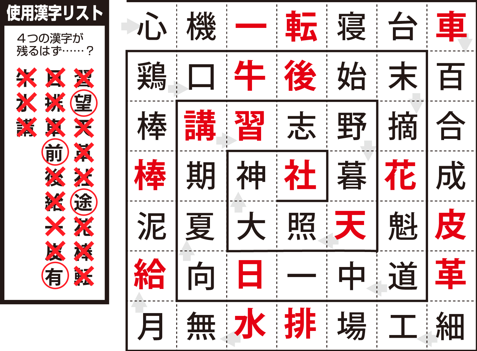 漢とりの答え